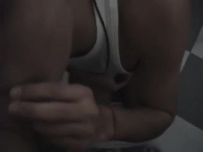 Shemale BJs in public bathroom - Latin-Hot