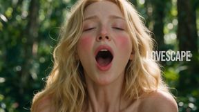 Forest Blonde Plays with Herself to Orgasm Ai