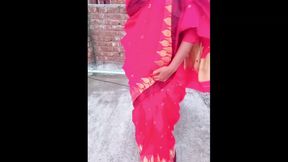 I fucked my indian village wearing a red saree...Part - 01