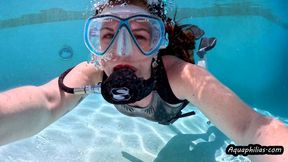 Aquaphilias- Jenn Cameron- Finally some alone time in the pool on SCUBA