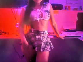 COUSIN SHOWED ME HER NEW OUTFIT, I COULDN&#039;T STAND THE HORNINESS AND FUCKED HER