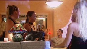 Blonde Babes Wild Stairway Fuck and Toy Play