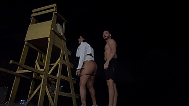 FOMOS PROCURAR AVENTURA NA PRAIA E TRANSAMOS NA BASE DO SALVA - VIDAS... SERÁ QUE FOMOS FLAGRADOS?