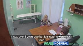 ”Orgasmic Delight: Doc's Sensual Session with Blonde”