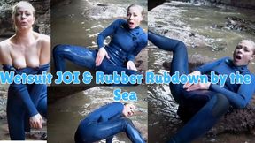Wetsuit JOI & Rubber Rubdown by the Sea - WMV