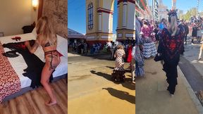 la feria de seville en robe flamenco ole!j ose des petites exhibs