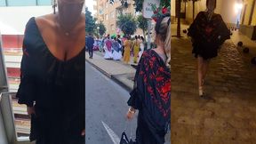 la feria de seville en robe flamenco ole!j ose des petites exhibs