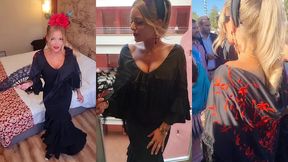 la feria de seville en robe flamenco ole!j ose des petites exhibs