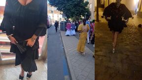 la feria de seville en robe flamenco ole!j ose des petites exhibs