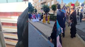 la feria de seville en robe flamenco ole!j ose des petites exhibs