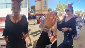 la feria de seville en robe flamenco ole!j ose des petites exhibs