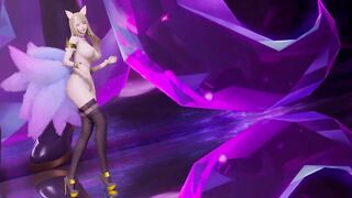 [MMD] K/DA - the Baddest Ahri Naked Dance Uncensored 3D