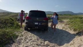 esposa heyya e elo cardone aprontando na praia !