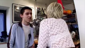 German MILF gets her tight holes pounded by a young stud