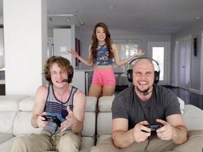 Couch co-op with a slut