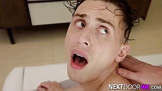 Extremely horny boys are in love so they fuck each other in the ass really gently