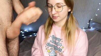 Tight pussy gushes big cock while 18 year old babe gets mouth creampie