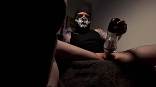 ASMR Role Play Masked Man Catches You Watching Him Masturbate &amp; Cum Omen Bunny