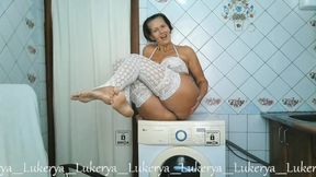 Lukerya Teases with Her Body at Home in the Kitchen