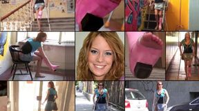 Britney Crutching at the Handicapped-Unfriendly University