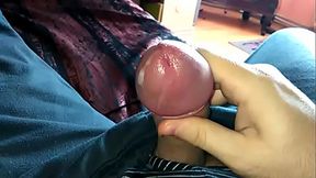 Huge cumshot in slow motion