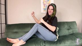 ziva fey - “the pose” jeans plushie farting