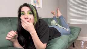 ziva fey - “the pose” jeans plushie farting