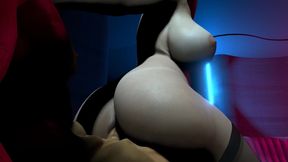 Slutty Cougar Rides a Mean Cock in a Club