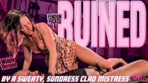 Sweaty Sundress Slave Training - GoddessBBGRL Sexually Dominates Her Slave in a Sweaty Sundress