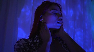 Galactic Redhead Latina Masturbates in a Cosmic Dream Room