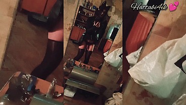 Slut femboy squirt pleasure nonstop in front of the mirror