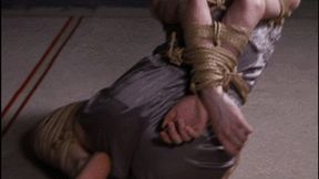 Olivia tied with a lot of ropes, gagged and collared (FHD)