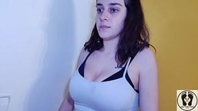 Teen girl explores fetish with g-strings and thongs &mdash;  busty and explicit