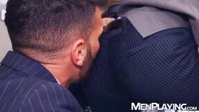 Businessman Pol Prince pounds Rafael Ferreira hard and deep