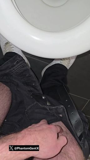 Masked Hunk Phantomgentx Strokes Thick Cock with Provocative Dirty Talk