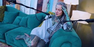 I talk about U - uncomfortable - ASMR podcast SFW talking goth skinny girl dreadlocks tattoo model inked girl