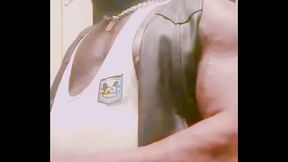 Muscle Stud Leather Denim Boots Smoking Solo Titpig