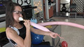 Freya Stretches Her Cheeks With Balloons (MP4 - 720p)