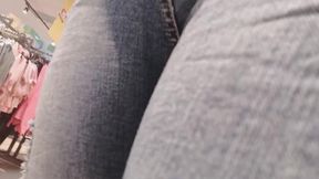 nicoletta shares her shopping experience in the city center as she records a video trying on new jeans and showcasing her favorite style for her followers