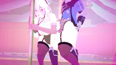 Topaz gets the party started with hardcore hentai cumshots