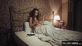 Dashing Brunette Susie Ties Herself Up Before Masturbating