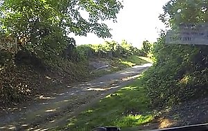 Blonde czech girl in taxi