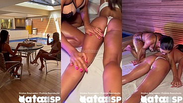 Gataaasp recebendo massagem de uma mulher maravilhosa e gostosa - Parte 1