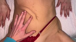 Stepmom Was Lying Reading a Book and Helped to Cum on Her Hot Elastic Ass