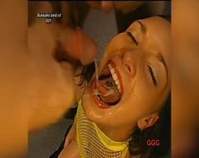 Ggg - Bukkake Slut Swallows Cum in Gangbang
