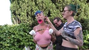 24hours of Bondage Hell for Maya - The ultimate new Challenge for the spanish Bondage Superstar. Chapter 9 - Cruel Predicament Walk Training with Damon & Rija - Part 2 mp4 SD