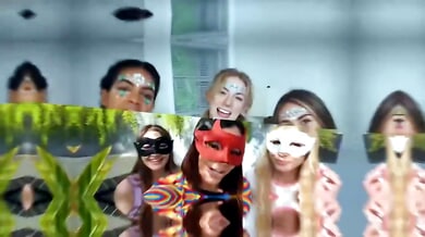 Bride-to-be shares intimate moment with friends and a lucky guy at wild bachelorette party