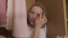 AuntJudys Irena Closet Upskirt Masturbation