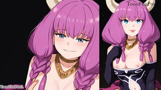 Sousou no Frieren anime porn anime - good-sized knockers Aura on top cartoon by toonfunpool