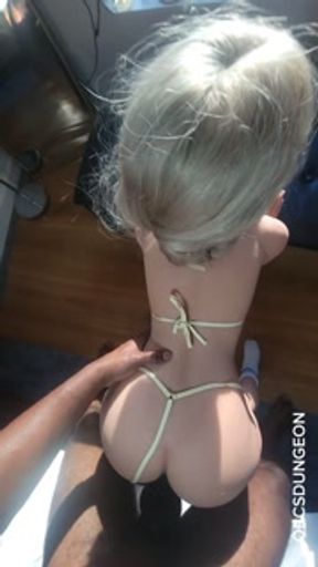 Hot blonde babysitter gets thick pulsating cum blasted in her tight gripping pussy